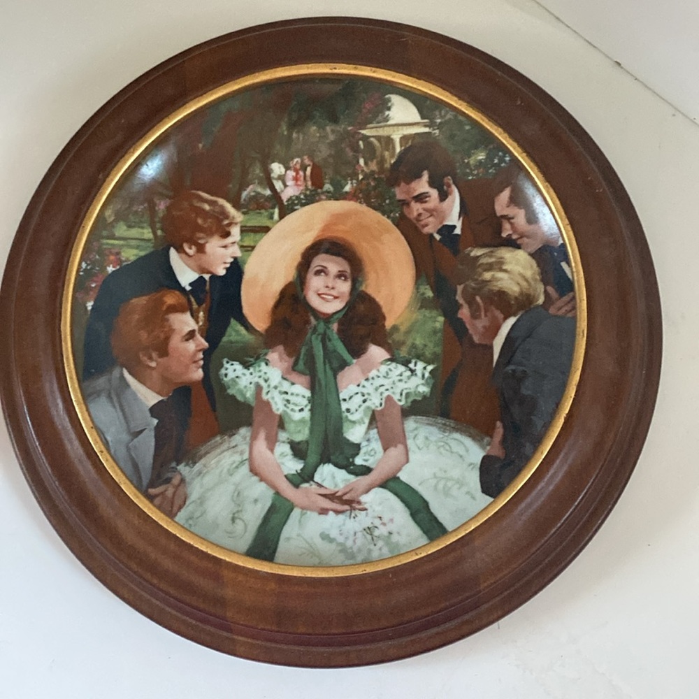 Scarlet And Her Suitors - Howard Rogers Collectible Plate Gone With The … - Picture 3 of 13